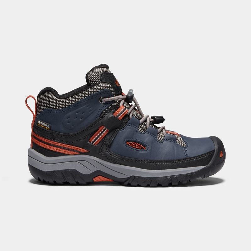 Keen Targhee Waterproof - Çocuk Trekking Bot - Mavi/Siyah - Türkiye (923048YQP)